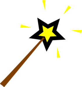 magician wand clipart