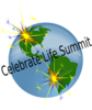 Celebrate Life Summit Earth Logo Clip Art