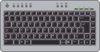Computer Keyboard Black 01 Clip Art
