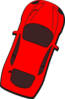 Red Car - Top View - 70 Clip Art