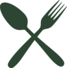 Green Cutlery Clip Art
