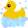 Rub Duck Bubbles Clip Art