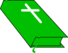 Green Bible Clip Art