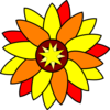 Sunflower Star Tatto Clip Art