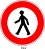 Crossing Sign Clip Art