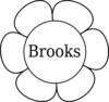 Brooks Window Flower 1 Clip Art