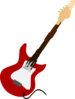 Electric Guitar Red Clip Art