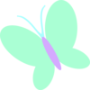 Green Butterfly  Clip Art