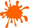 Orange Splatter Clip Art