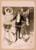 [magician Holding Rabbit And Conjuring Spirit Surrounded By Demon And Owls] Clip Art