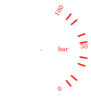 White Barometer Clip Art