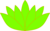 Green Orange Lotus Flower Picture Clip Art