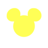 Yellow Mickey Head Clip Art