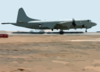 A U.s. Navy P-3c Orion Patrol Aircraft Takes Off On A Mission From A Forward Deployed Location In Support Of Operation Enduring Freedom. Clip Art
