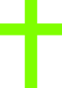Green Cross Lime  Clip Art