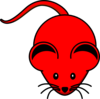 Red  Mouse Clip Art