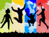 Jump Primary Colors Clip Art