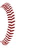 Red Softball Laces 1  Clip Art