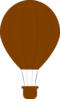 Brown Hot Air Balloon Clip Art