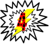 Lightning Bolt Version Clip Art