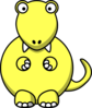 Yellow Dinosaur Clip Art