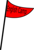 Red Flag English Camp Clip Art