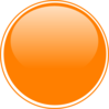 Glossy Orange Button Clip Art