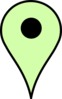 Map Pin Light-green Clip Art