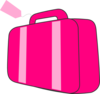 Pink Suitcase Clip Art