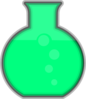Light Green Flask Lab Clip Art