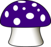Purple Mushroom Clip Art