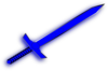 Blue Glow Sword Clip Art