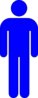 Blue Icon Man 03 Clip Art
