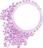 Purple Circle Swirl Clip Art