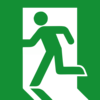 Emergency Exit Left Clip Art