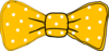 Bow Tie Yellow Clip Art