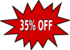 35% Off Clip Art