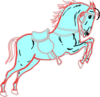 White Red Horse Clip Art