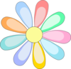 Multicolor Flower Clip Art