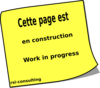 Work In Progress French Logo Clip Art
