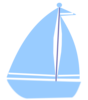 Light Blue Boat Clip Art