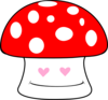Lovestruck Mushroom Clip Art