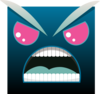 Angry Square Face Clip Art