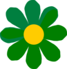 Green Flower Clip Art