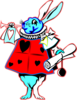 Red Rabbit  Clip Art