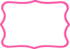 Hot Pink Frame Clip Art