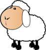 Sheep With A Beige Face Clip Art