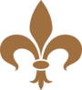 Brown Fleur De Lis Clip Art