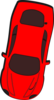 Red Car - Top View - 260 Clip Art