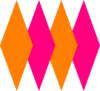Orange And Pink Clip Art